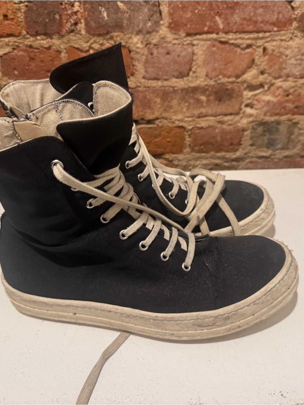 Authentic men’s canvas DRKSHDW ramones Rick owens